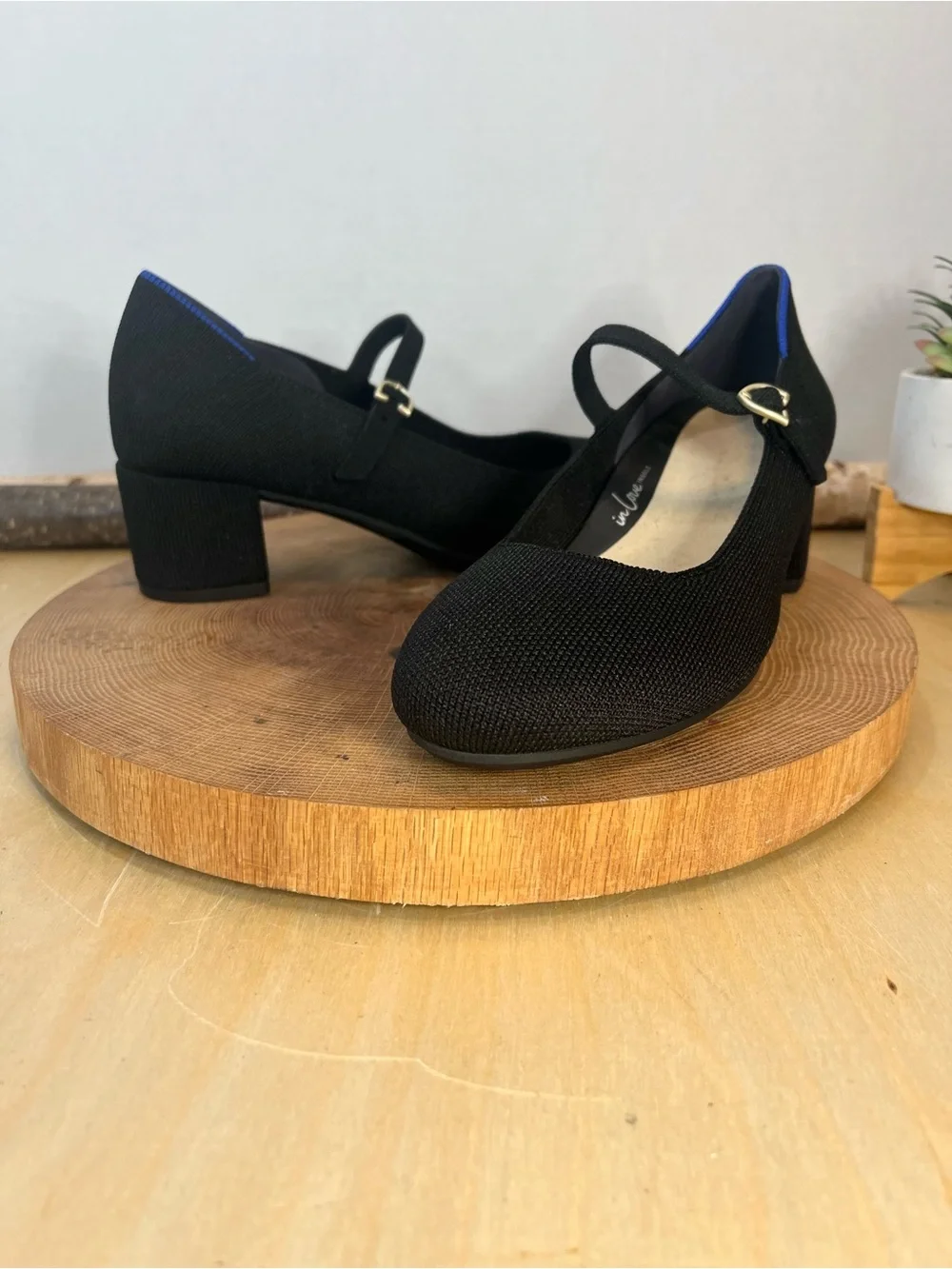 Rothy's Black Mary Jane Block Heels